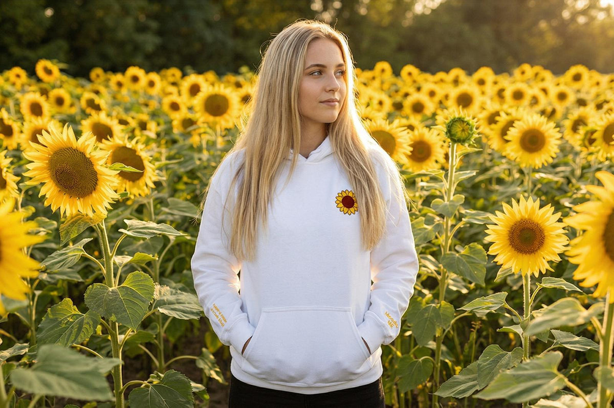 Moody Me Pulóver: Napraforgó Minta